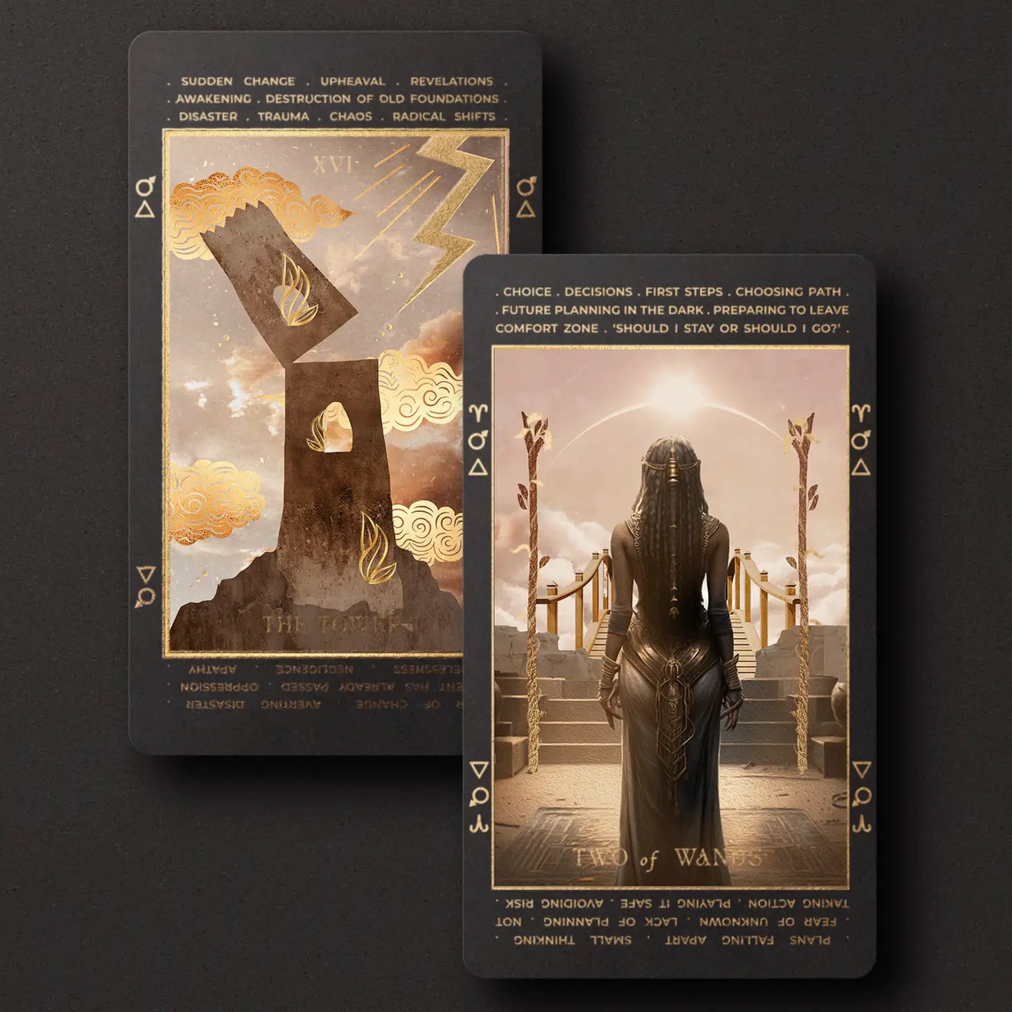 Lucid Dreams Beginner Tarot Deck, Black Eclipse Edition