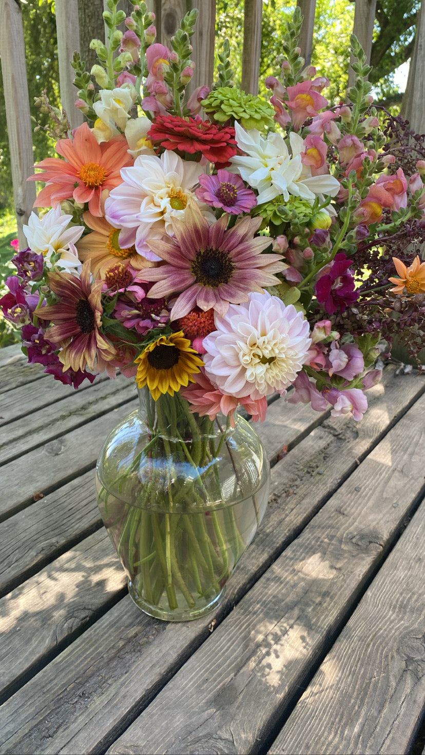 Large Single Bouquet - Fresh Cut Local + Seasonal Flower Bouquets