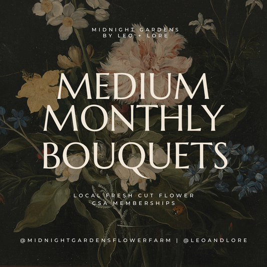 2024 Monthly Cut Flower Subscriptions - Medium Bouquets