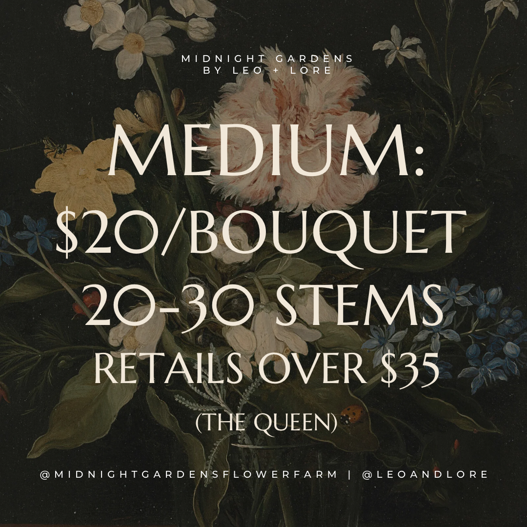 2024 Monthly Cut Flower Subscriptions - Medium Bouquets