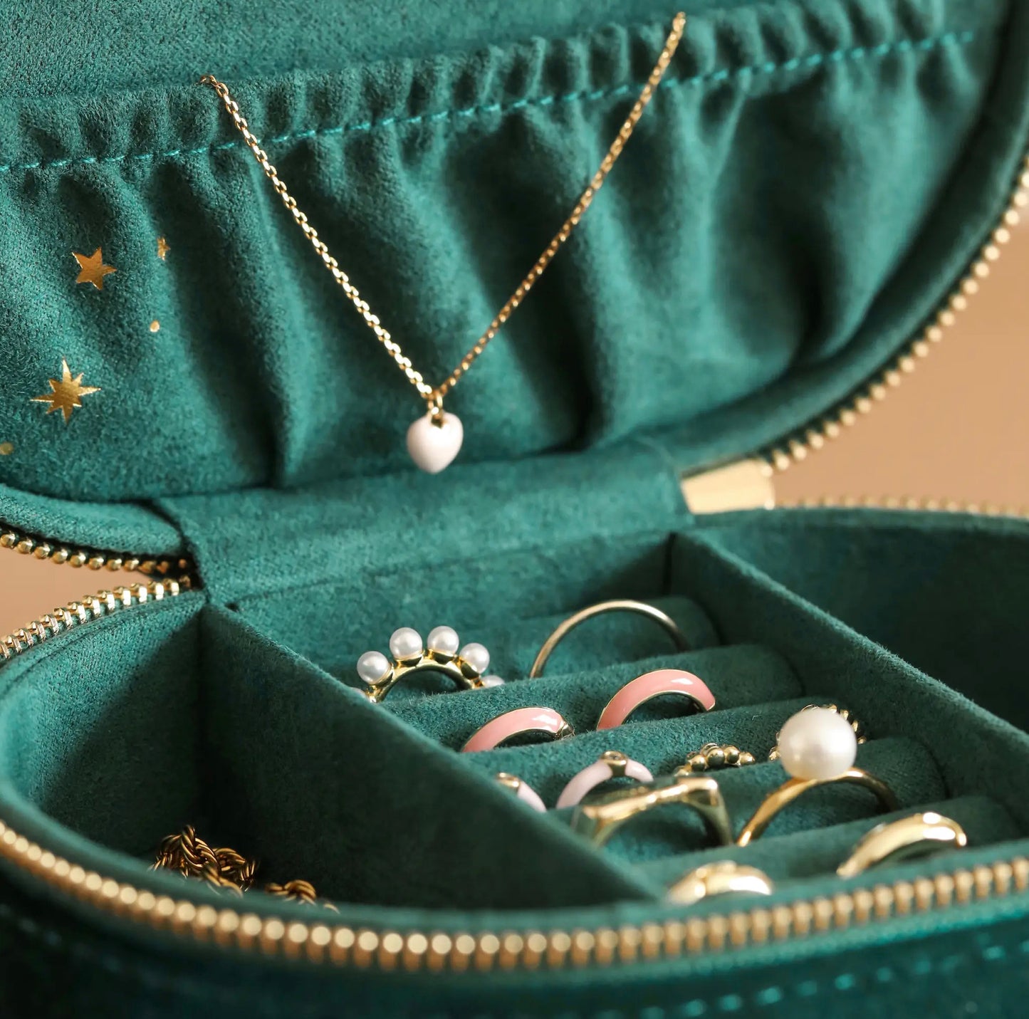 Velvet Celestial Jewelry Box