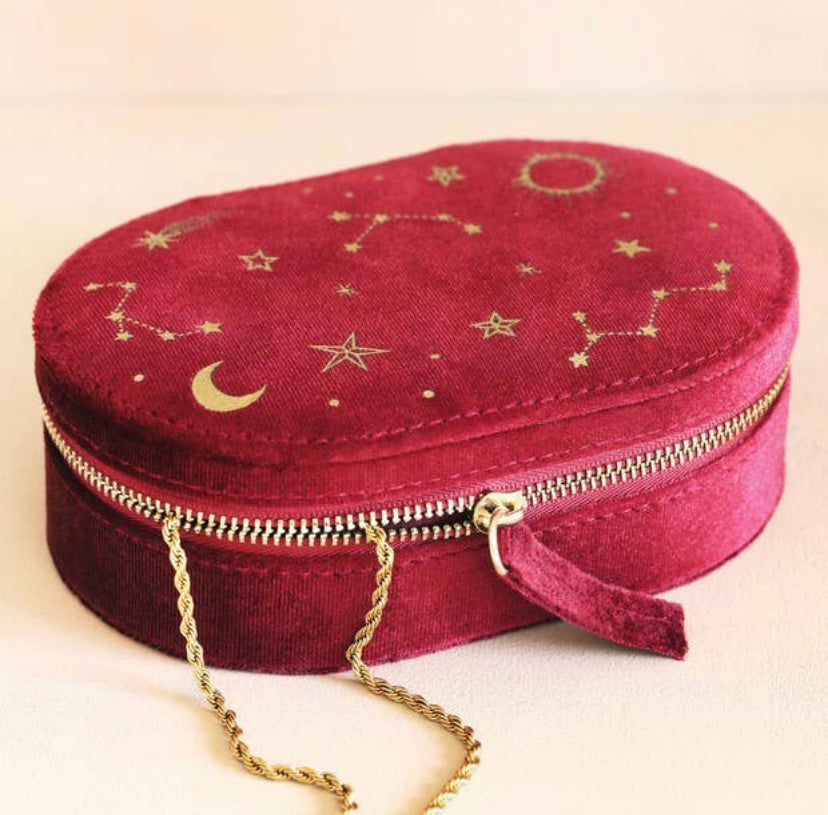 Velvet Celestial Jewelry Case